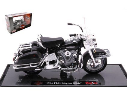 0066584 harley davidson electra glide 1966 black 1 18
