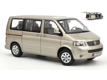 0090029 vw multivan 2003 beige metallic 1 18
