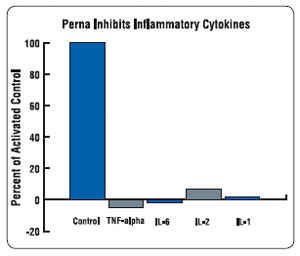 Perna Inhibits Inflammatory Cytokines – graf klinické studie VSL 290