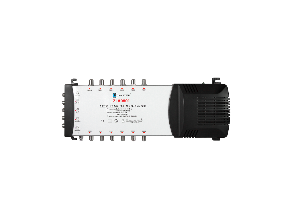 Multiport Cabletech 5x12 s reguláciou zosilnenia model ZLA0801