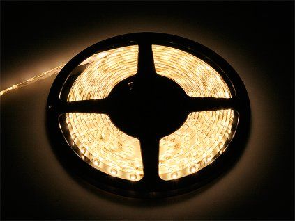LED pásik 24V b,warm 3528 5m/300wod+DC