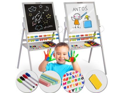 Detská magnetická tabuľa sivá