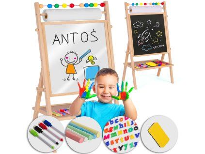 Detská magnetická tabuľa Ricokids otočná