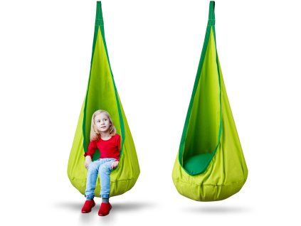 Detská hojdačka do izby Cocoon zelená