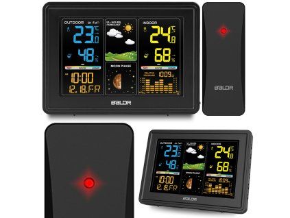 Meteostanica BD-907 čierna