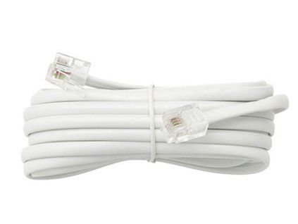 Telefónny kábel SP4-4/ 2m WT/WT biely