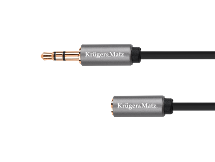 Predlžovací audio kábel jack 3,5 mm stereo samec – samica 3 m Krüger&Matz Basic L-KM1231