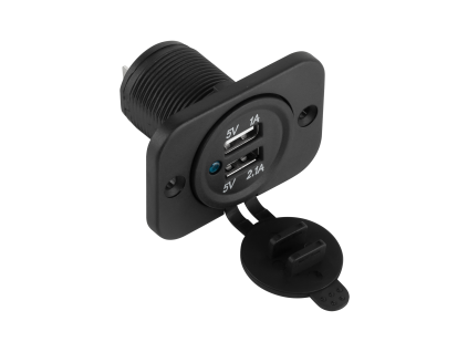 USB nabíjačka do auta, 3,1 A, 24 V L-PY-CHR0001