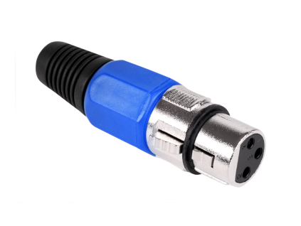 Modrý xlr konektor L-WTY0055C