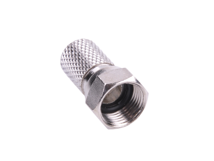 F konektor 7,5mm + gumička (100ks)