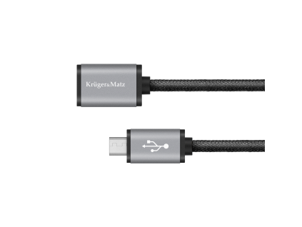 OTG kábel micro USB na USB samicu 20 cm L-KM0333