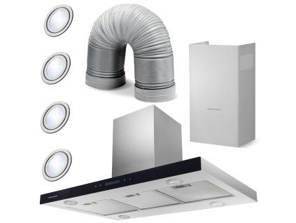Kuchynský digestor 90 cm Inox Berdsen BE-90E