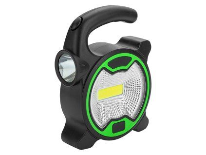 LED baterka COB čierna
