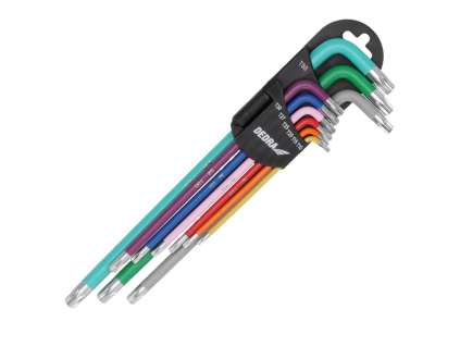 Kľúče TORX extra dlhé farba 06F225