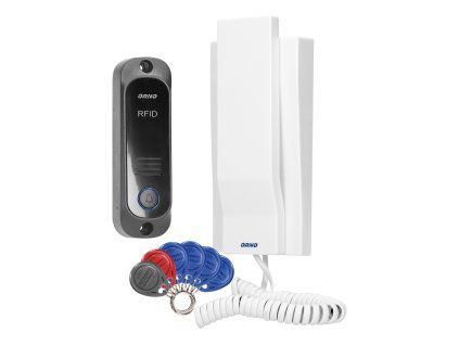 Domový domofón s RFID a interkomom biely