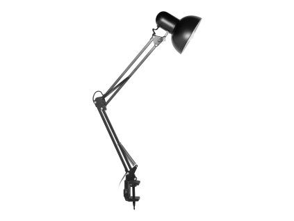 Čierna stolová lampa 60W s objímkou E27