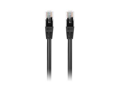 Čierny UTP kábel CAT 6, 2m patchcord.