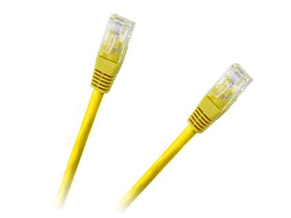 Internetový kábel 1,0m CCA žltá cat.6e