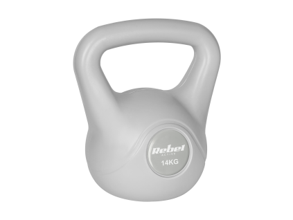 Bituminový kettlebell 14 kg sivý REBEL ACTIVE