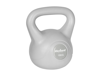 Bitumenový kettlebell 18 kg šedý REBEL ACTIVE