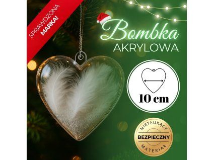 CA2009 AKRYLOVÉ SRDCE 10 CM