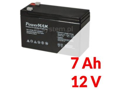 PM 1270S - Akumulátor PowerMAX 7Ah 12V - MaxBat
