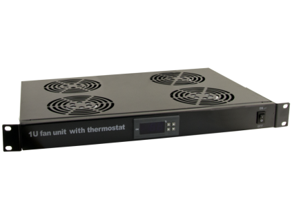 RAWP-1R - Panel 4 ventilátorov s termostatom RACK 1U - Pulsar