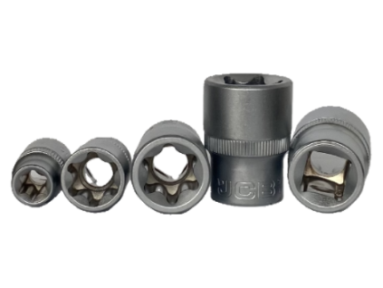 JCB Nástavec TORX 1/2" Cr-V E16 KĽÚČ nástrčný