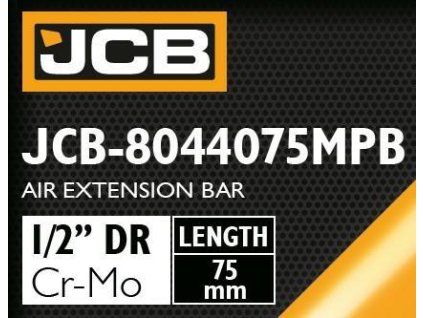 JCB Rázový nadstavec pre hlavice 1/2" Cr-Mo 75mm