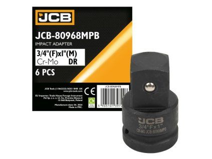 JCB Rázový adaptér Cr-Mo 3/4"(F) x 1"(M) ŠTVOREC