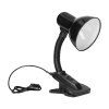 Čierna stolná lampa s klipom 40W E27 oceľ plast
