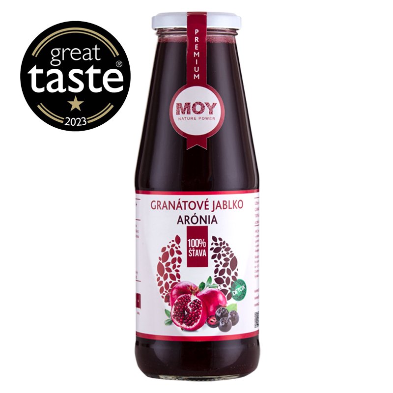 Džús Granátové jablko Arónia 100% šťava 700ml MOY