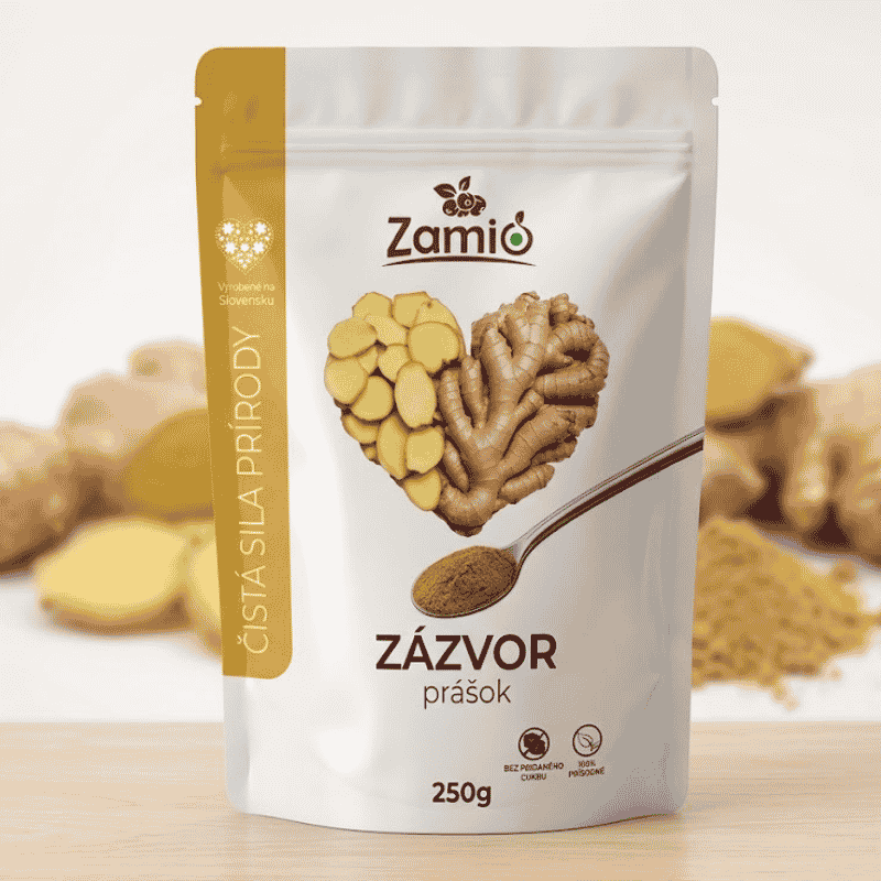 Príprava smoothie s pridaním zázvorového prášku