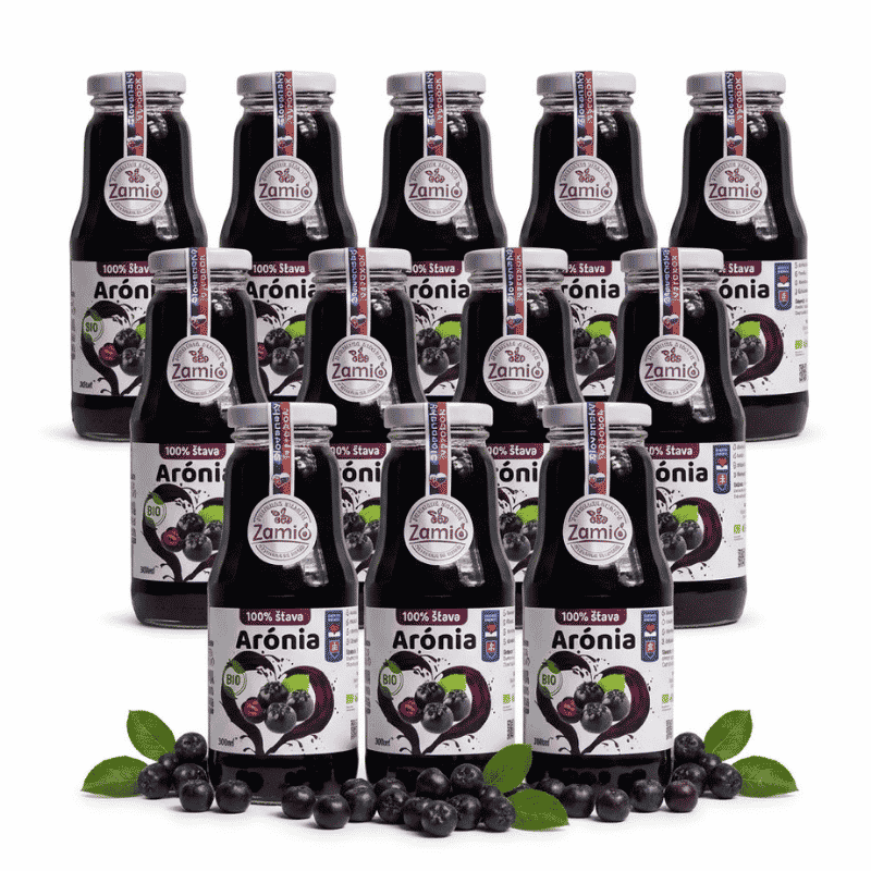 Zamio 100% BIO šťava Arónia 12 x 300 ml