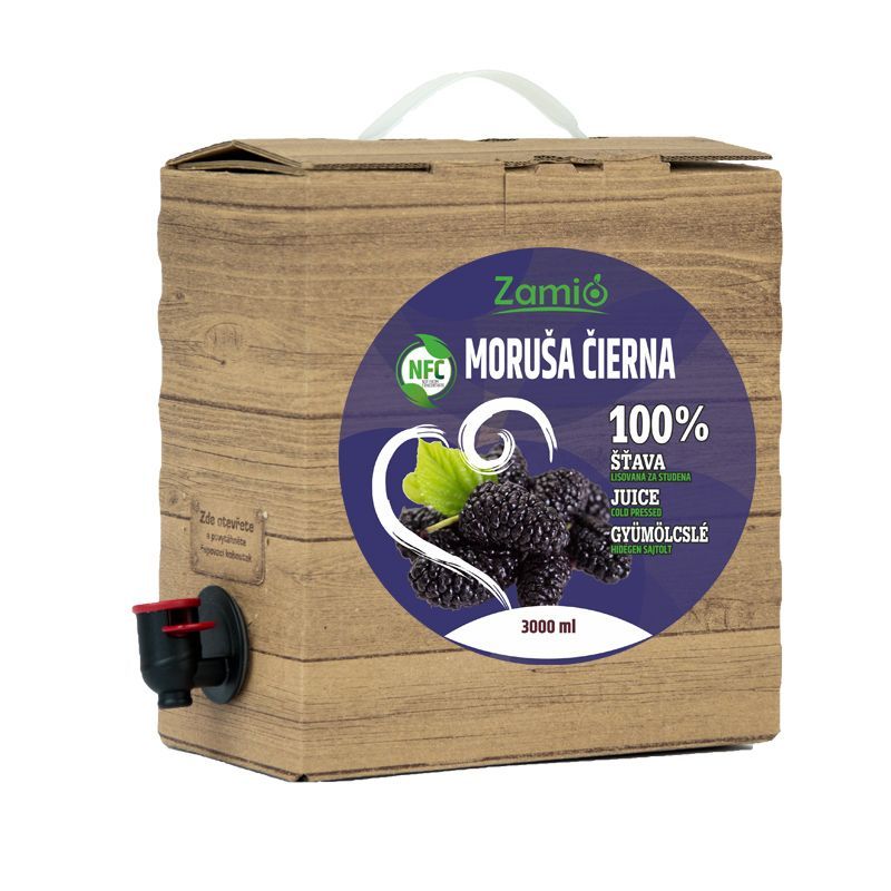 Zamio 100% NFC šťava Moruša čierna 3L