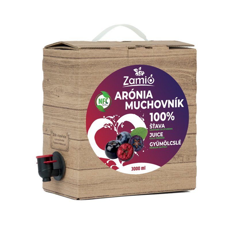 Zamio 100% ovocná šťava Arónia Muchovník 3L