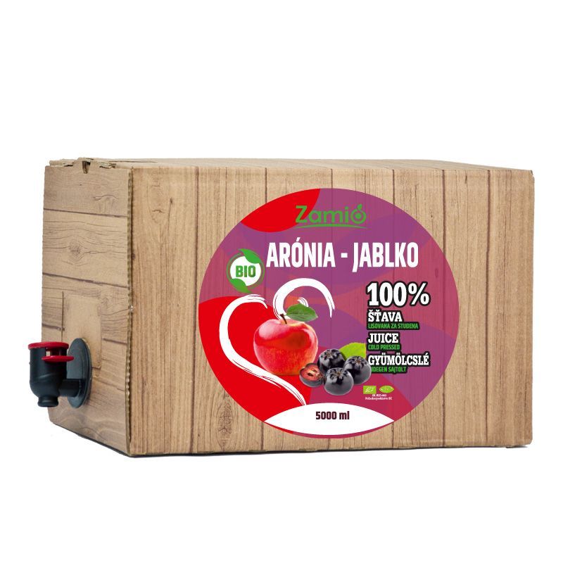 Zamio 100% ovocná šťava Bio Arónia - Bio Jablko 5L