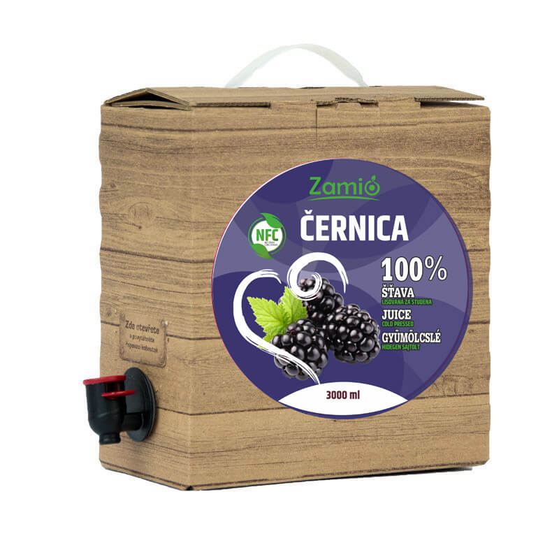 Zamio 100% šťava Černica 3L