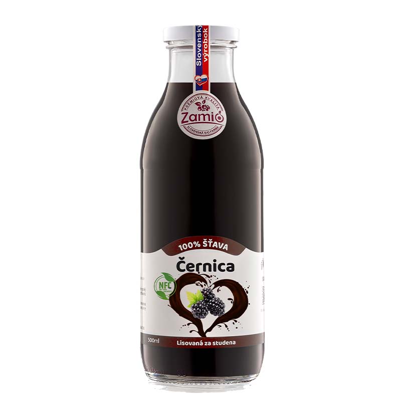 Zamio 100% šťava ČERNICA 500ml