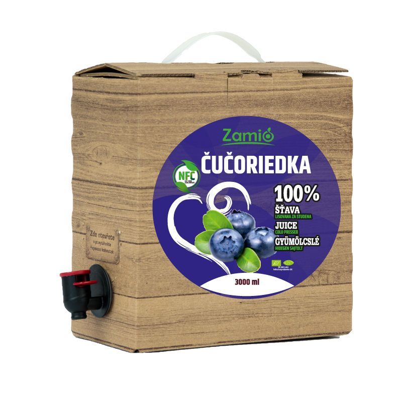 Zamio 100% šťava Čučoriedka 3L