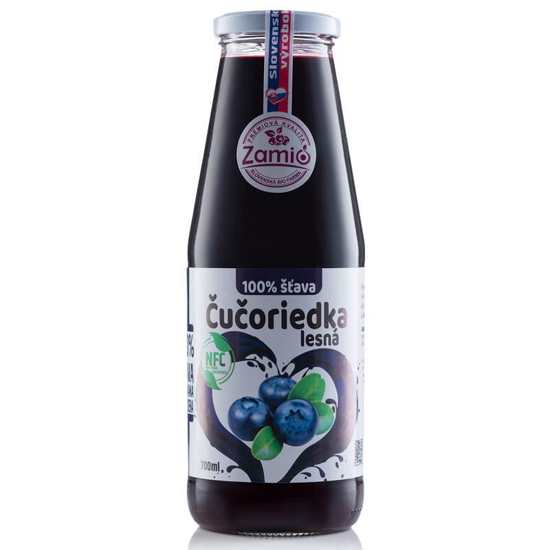 Zamio 100% šťava Čučoriedka 700ml
