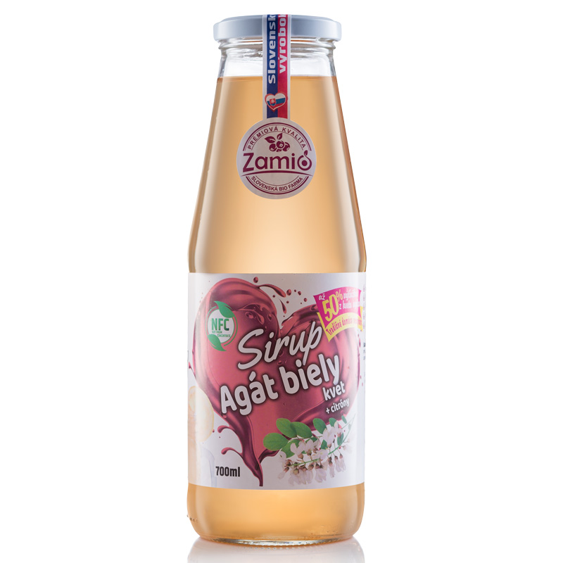 Zamio Sirup Agát Biely Kvet s citrónovou šťavou 700ml