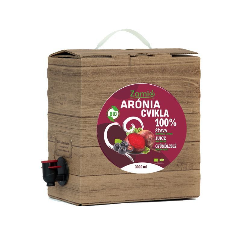 Zamio 100% šťava Bio Arónia - Bio Cvikla 3L