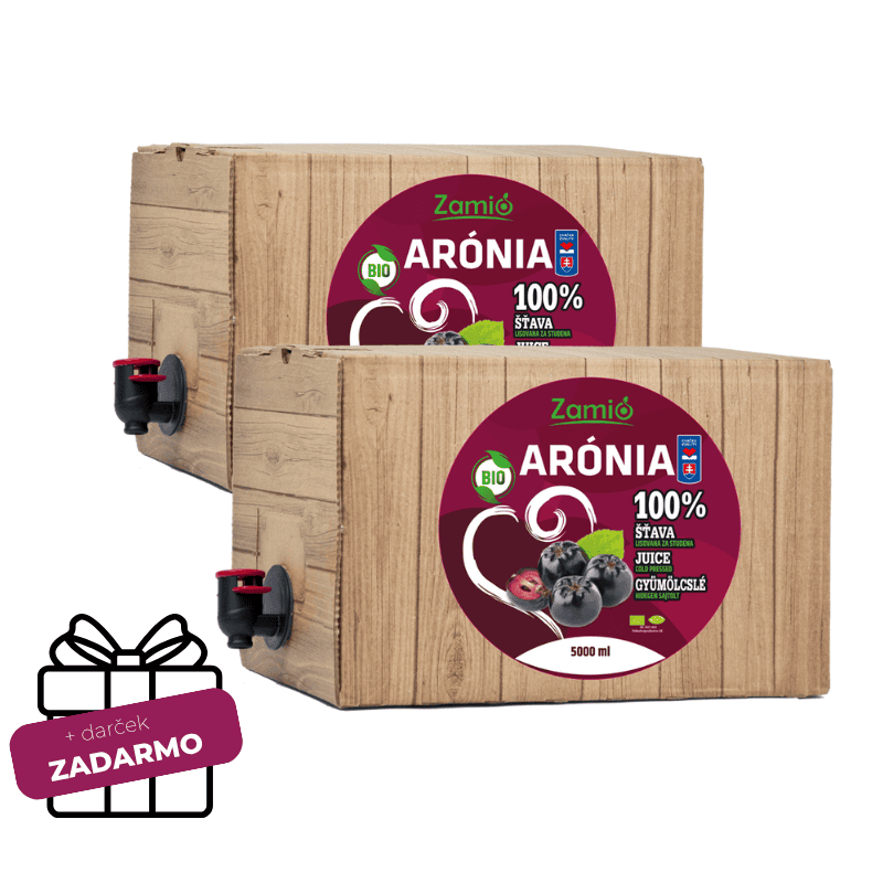 100-dňová aróniová kúra 2 x 5L BIO šťava Arónia + darček