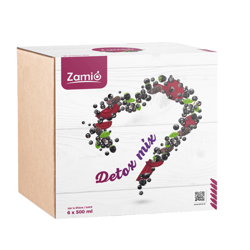 Balíček Detox Mix 6x500ml ZAMIO