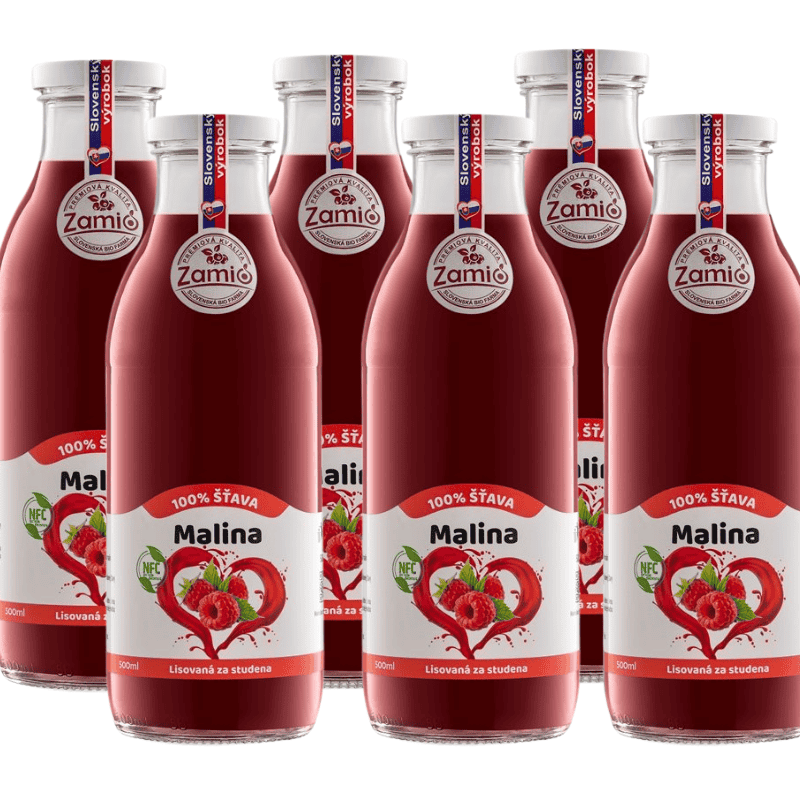Detox kúra Malina šťava 500ml x 6ks ZAMIO