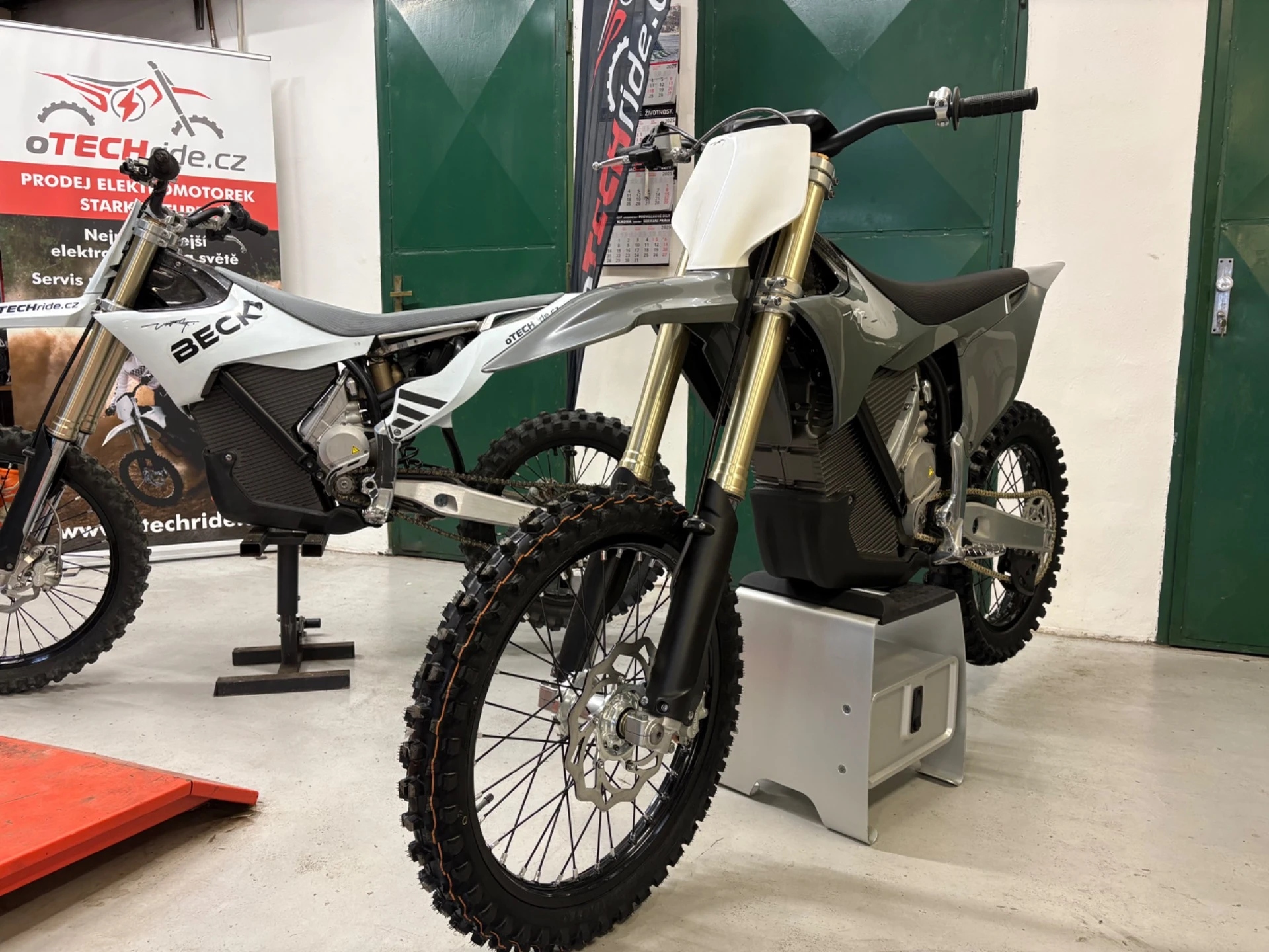 Detail upraveného motocyklu Stark VARG