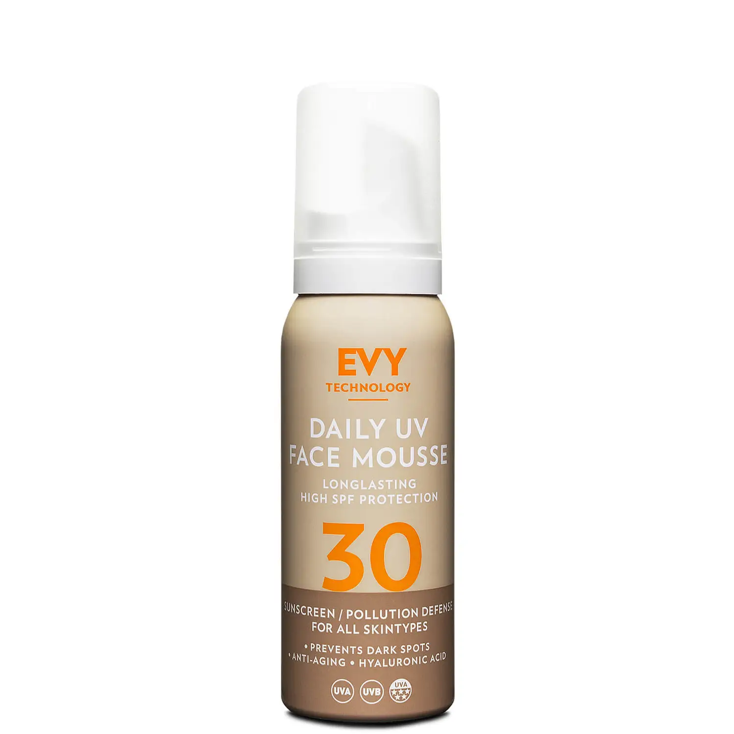 EVY TECHNOLOGY Daily UV Face Mousse SPF 30 (75ml)