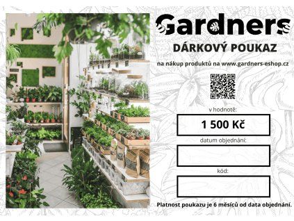 Dárkový poukaz 1500 Kč