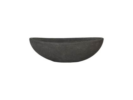 48843 1 obal baq polystone plain boat antracitova prumer 46 cm